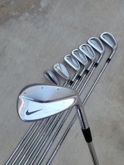 Nike Pro Combo Iron Set 3-9 Steel Stiff W/Nike Tiger Woods 60* Forged Lob Wedge Right Handed