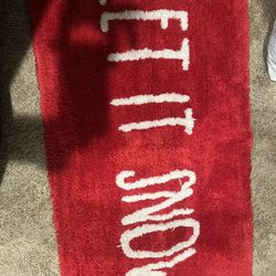 Let It Snow Bathroom Rug