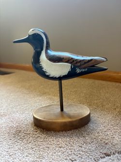 Vintage 1984 Avocet Bird Forms Golden Plover Hand Carved Bird