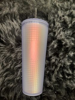 New Starbucks Iridescent Grid Tumbler