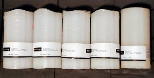 5 Flameless LED Wax Candles