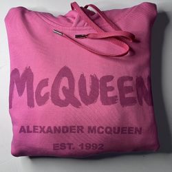 ALEXANDER MCQUEEN PINK HOODIE 