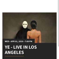 Kanye West lower bowl tickets first show 4/1/26