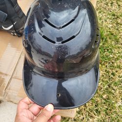 Baseball Helmet And Glove