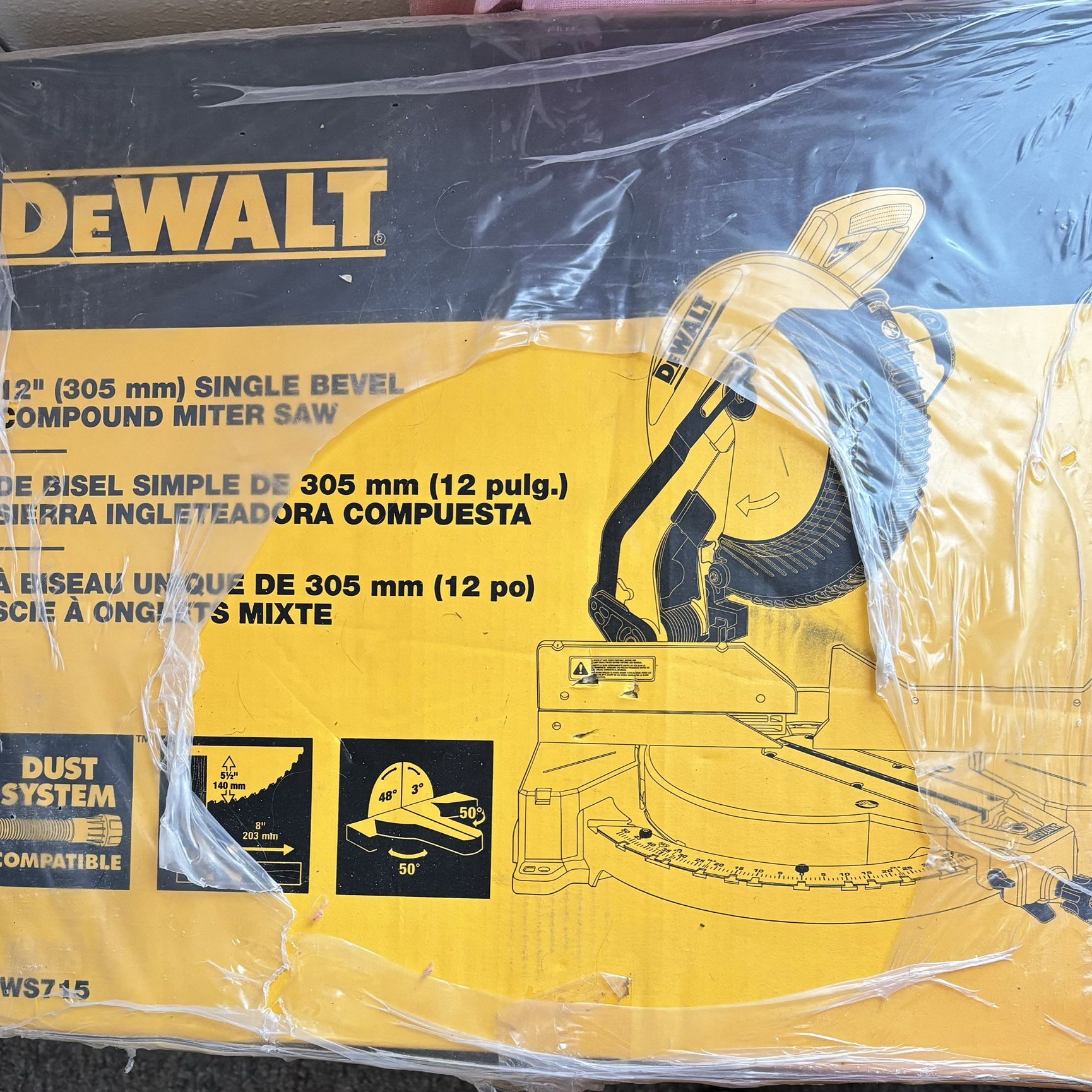 NEVER OPENED MITER SAW