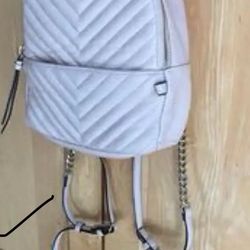 Victoria's Secret V-Quilt City Mini Backpack Light Pink