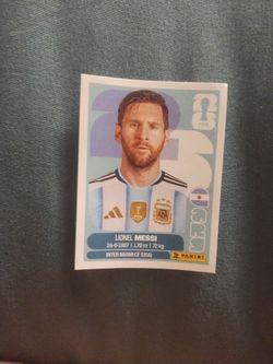 FIFA world cup Messi card