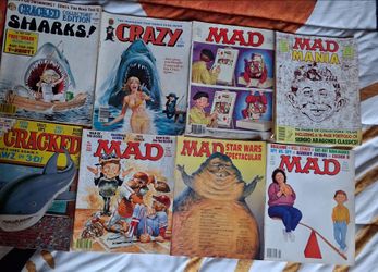 Vintage MAD, Cracked & Crazy Magazine Lot