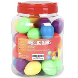 2- MUSCELL Egg Shakers,Professional Percussion Instruments with 6 Sounds for Live,Studio,Classroom