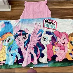 2017 My Little Pony The Movie Better Together Hooded Bath Wrap