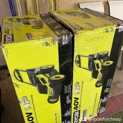 RYOBI 40V HP Brushless 20 in. Cordless Battery Walk Behind Push Lawn Mower W/6.0 Battery and Charger.  $299. EACH