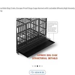 Heavy Metal Dog Cage 