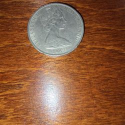 1967 New Zealand Elizabeth II Coin