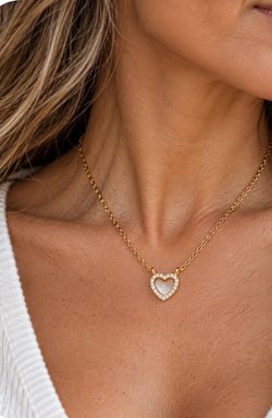 Brand new! Argento Vivo Sterling Silver Heart Necklace – Gold Tone