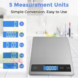 Howeifull USB Rechargeable Food Scale, 33lb Kitchen Scale Digital