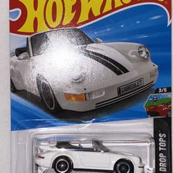 Hot Wheels PORSCHE 911 TURBO CABRIOLET (White)