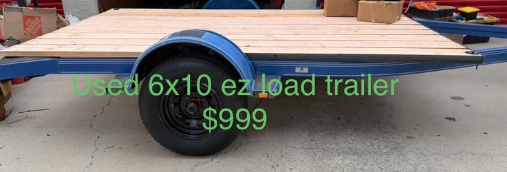 Used 6x10 ez load trailer $999 firm Ca Pti