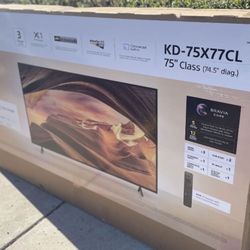 75 Sony Tv Smart 4k HDTV In Box 6 Month Warranty. Free Delivery. 