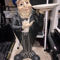 Fat Butler Server Statue 