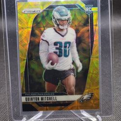 2024 Panini Prizm Choice Quinyon Mitchell RC /10 Gold Scope Philadelphia Eagles 