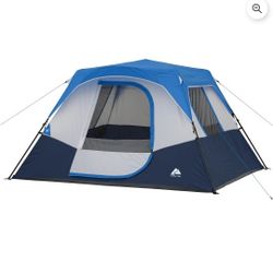 Ozark Trail 10’ x 9' 6-Person Instant Cabin Tent with LED Lighted Hub, 25 lbs