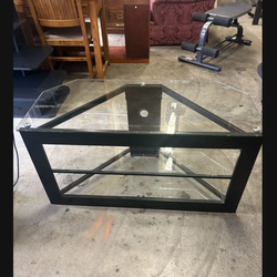 Glass tv stand