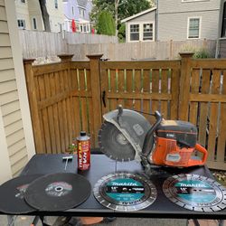 Husqvarna K760, Four new blades (2 Diamonds, 2 Rough)