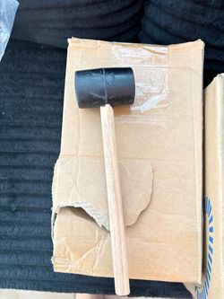11 Rubber Mallet with Wooden Handle