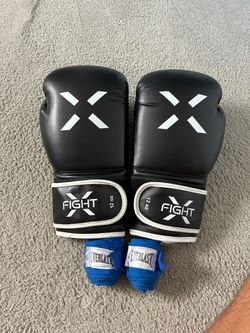 Fight X Boxing Gloves with Wraps
