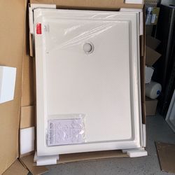 48 X 36 Shower Corner Base Left Drain in White