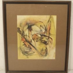 Abstract Expressionism Painting | Signed Nicholas Caputi (1969)