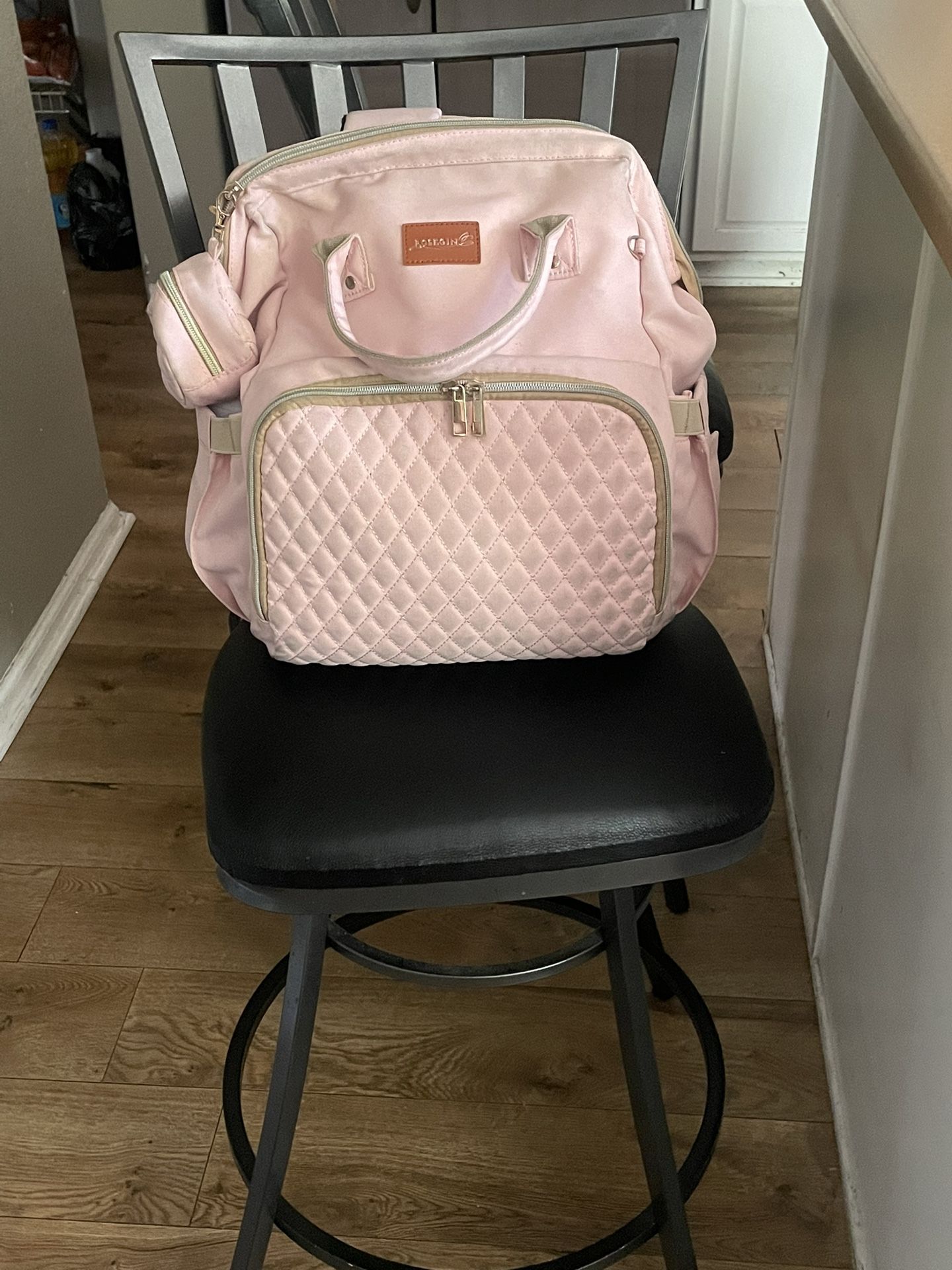 Pink Diaper Bag Backpack