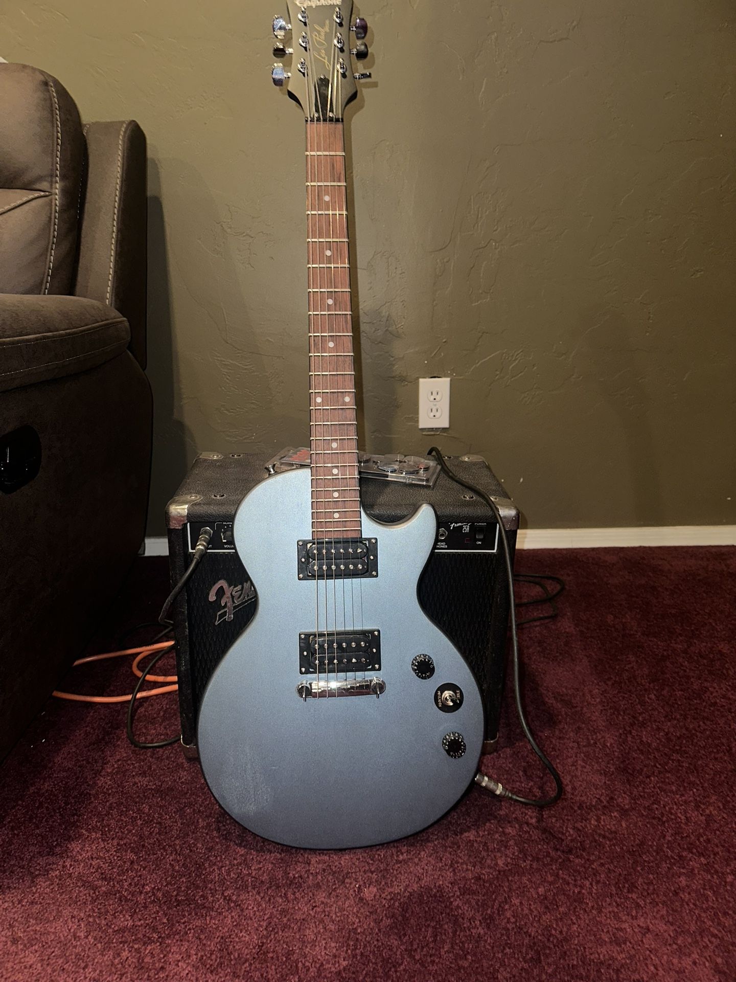 Electric guitar set up