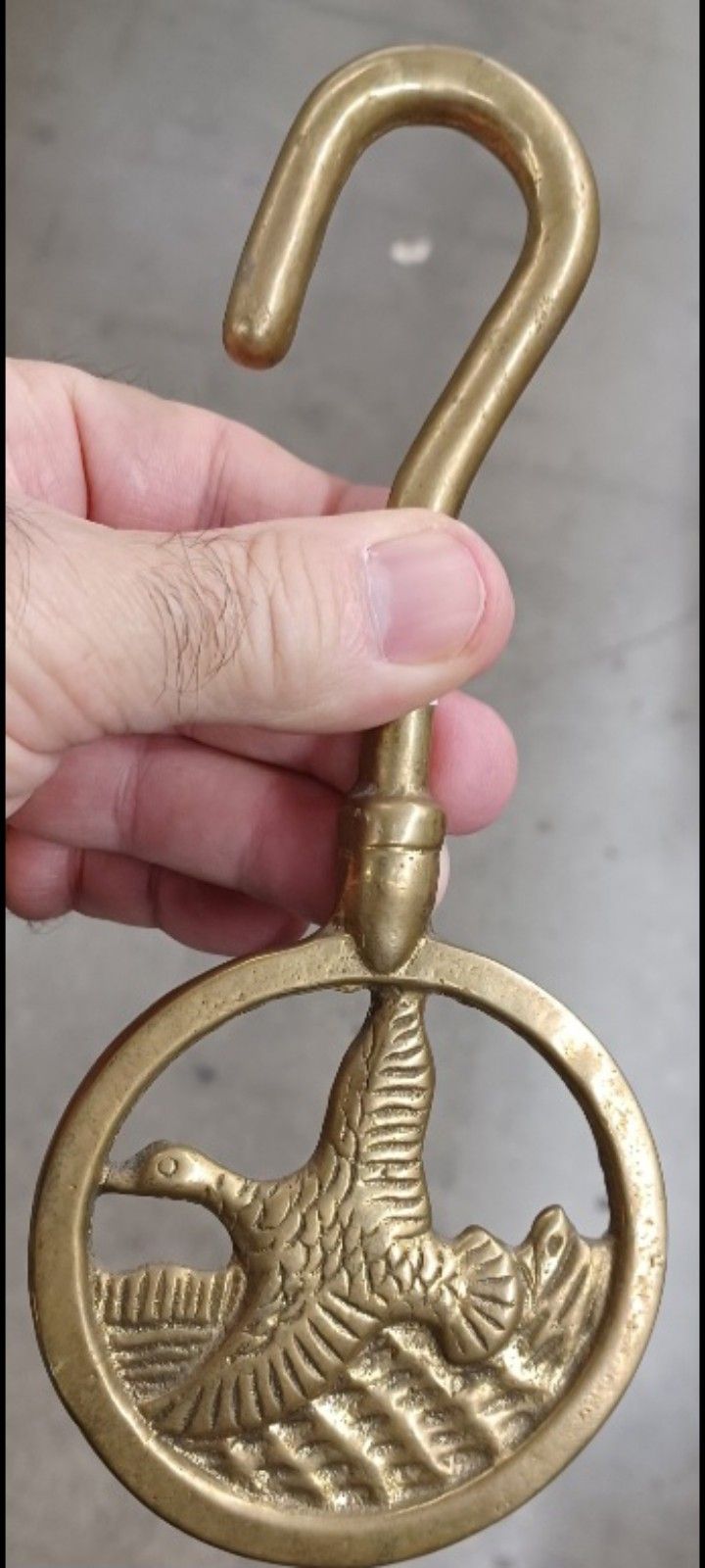 Solid Brass Fireplace Damper Pull