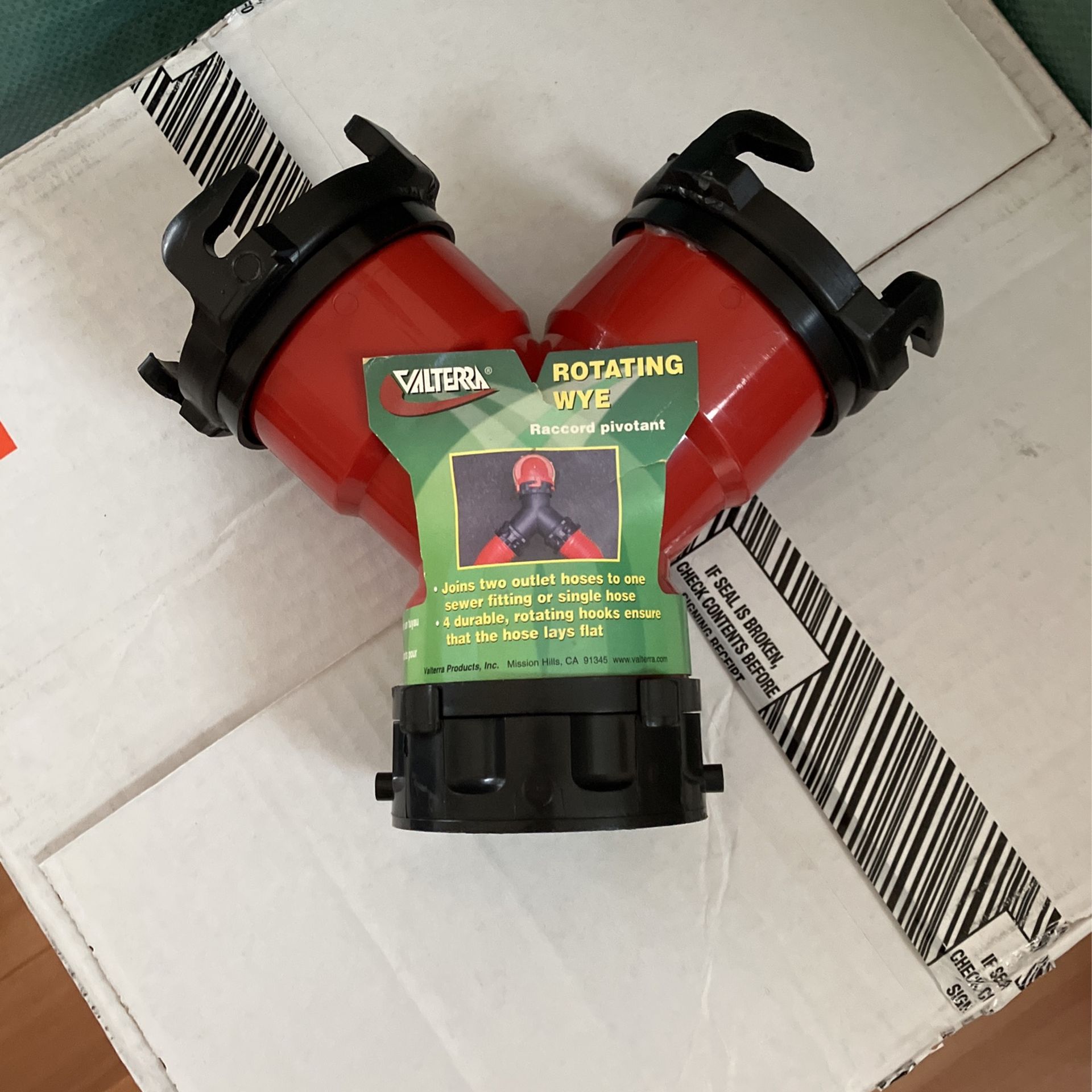 RV Y Adaptor For 2 Waste Lines