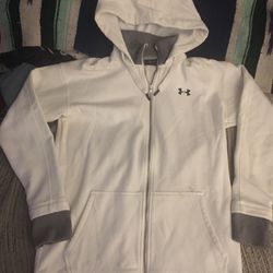Like new under armor hoodie zip up jacket only $30