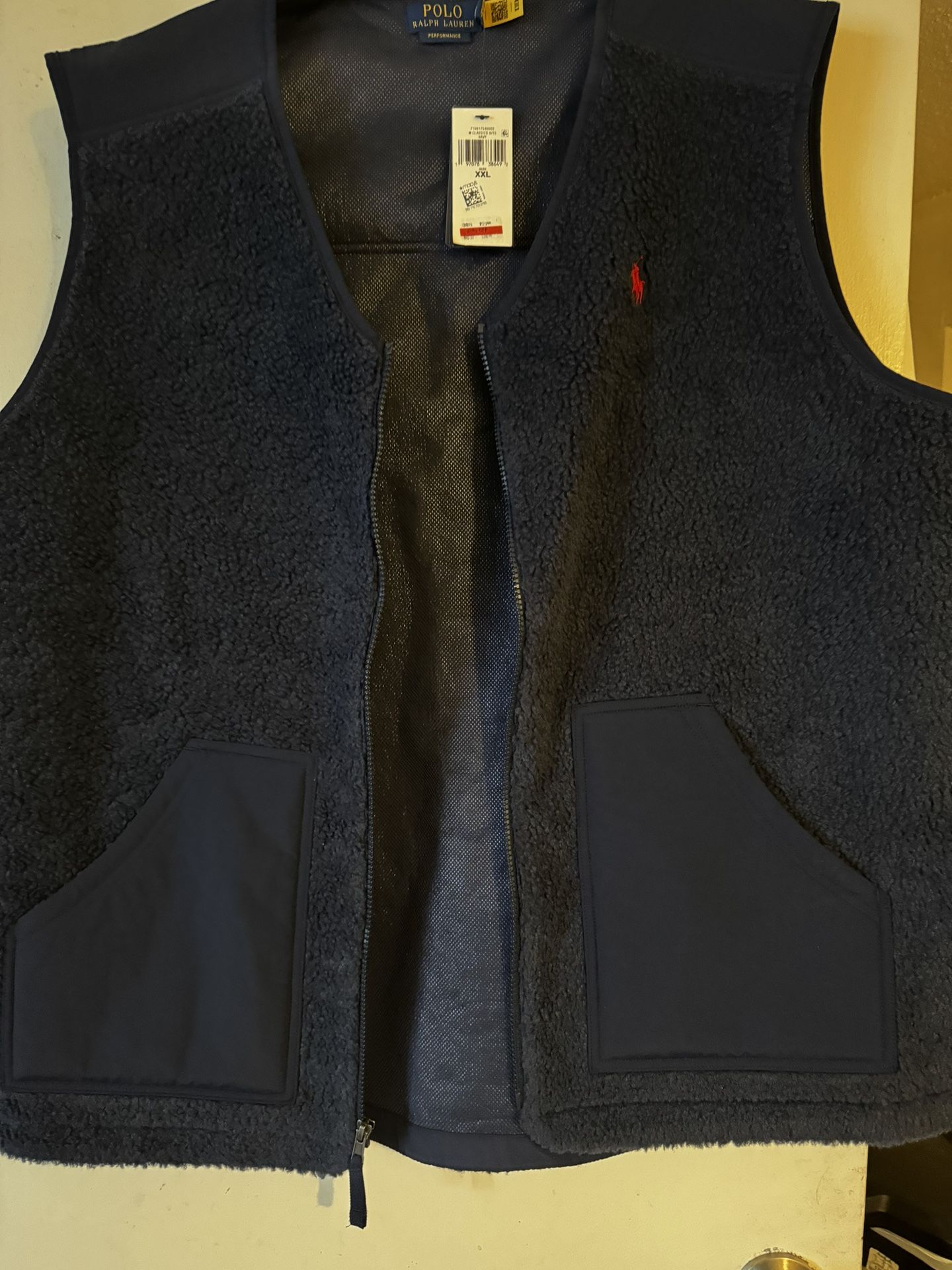 Polo Ralph Lauren Men's Hi-Pile Fleece Vest Newport Navy