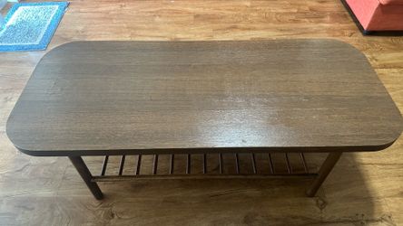 IKEA Coffee table, dark brown beech veneer, 55 1/8x23 5/8 "