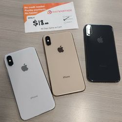 APPLE IPHONE XS 64GB UNLOCKED. NO CREDIT CHECK $1 DOWN PAYMENT OPTION.  3 MONTHS WARRANTY * 30 DAYS RETURN * 