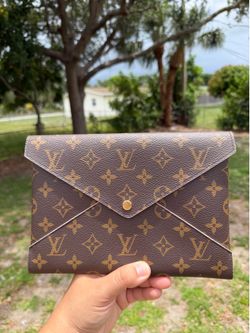 Authentic Louis Vuitton Monogram Large Kirigami Pochette Insert Rose Ballerine