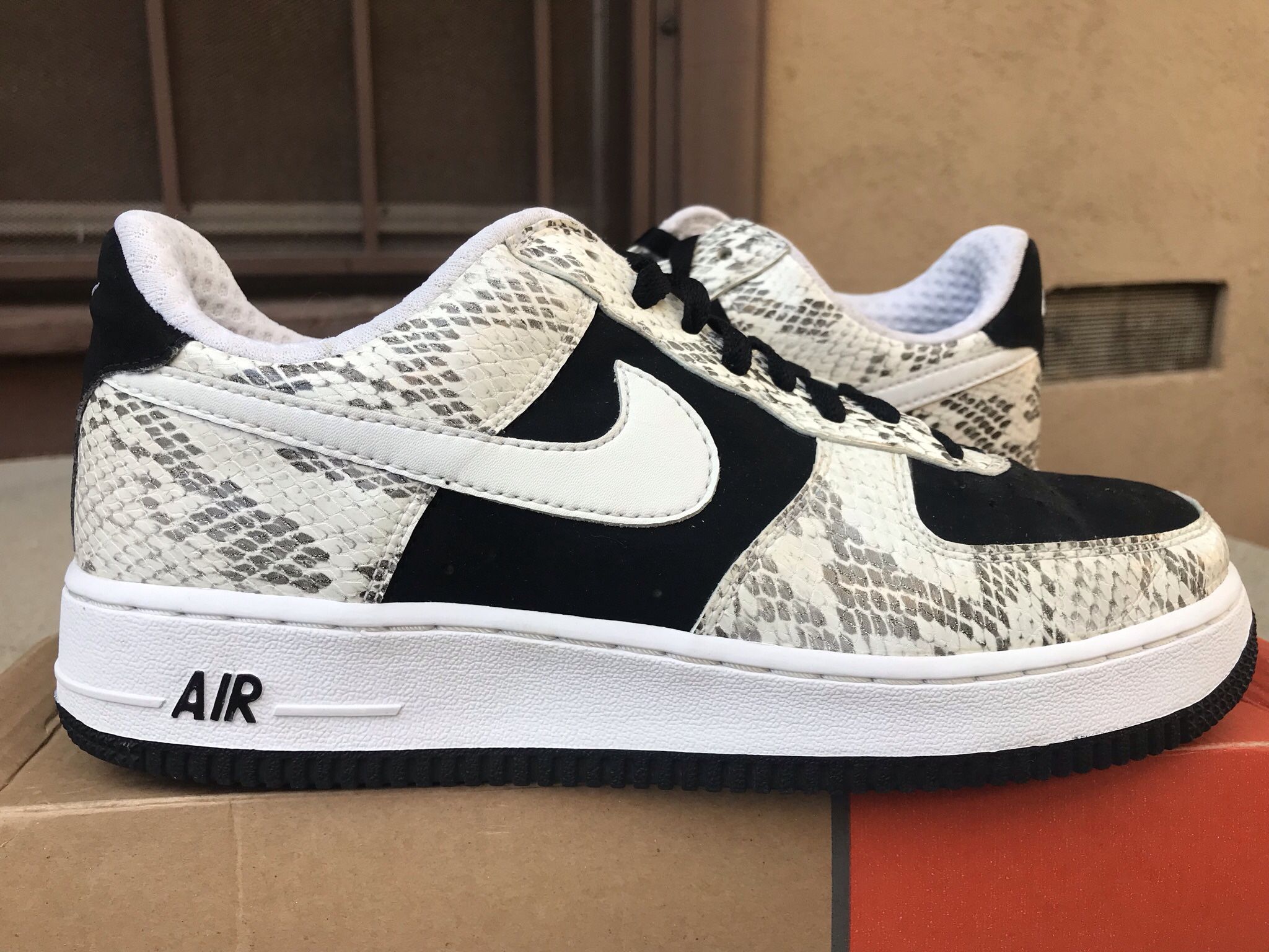 Nike Air Force 1 Low Snakeskin Cocoa Sz 8 - 2005 * Sb Dunk Force 