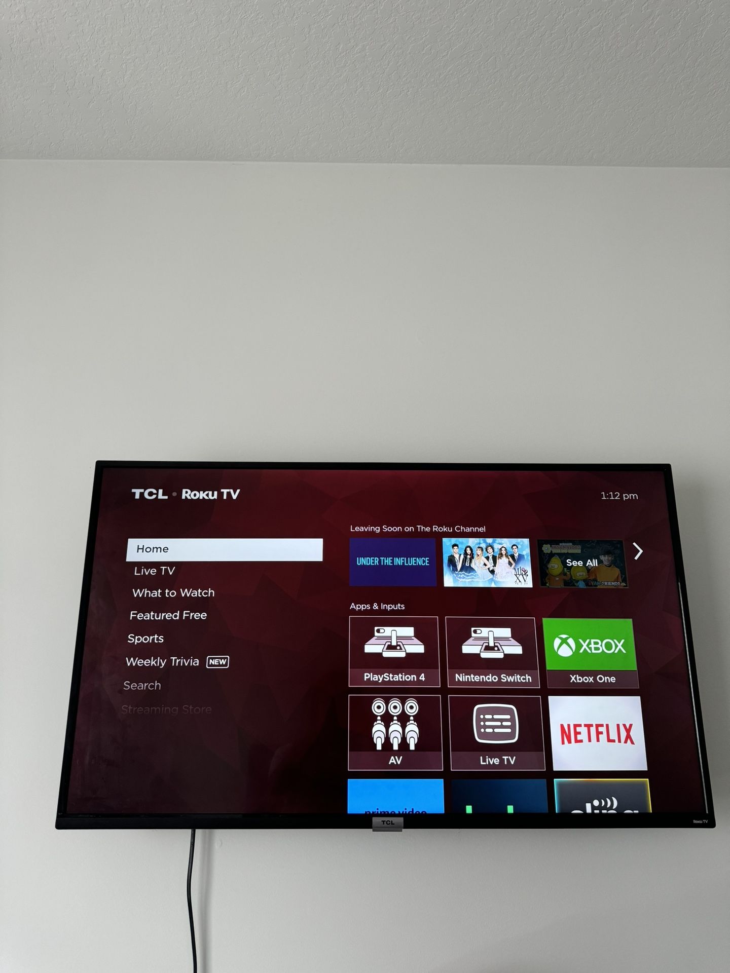 TCL Roku 44in TV