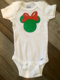 Price lowered! 0-3 months Minnie xmas onesie