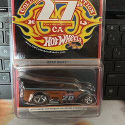 2013 Hot Wheels 27th Convention BLACK DINNER DRAG DAIRY Very Nice