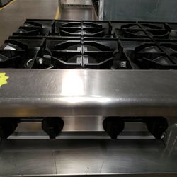 Used American Range 24"L Hot Plate With 4 Burners Natural Gas