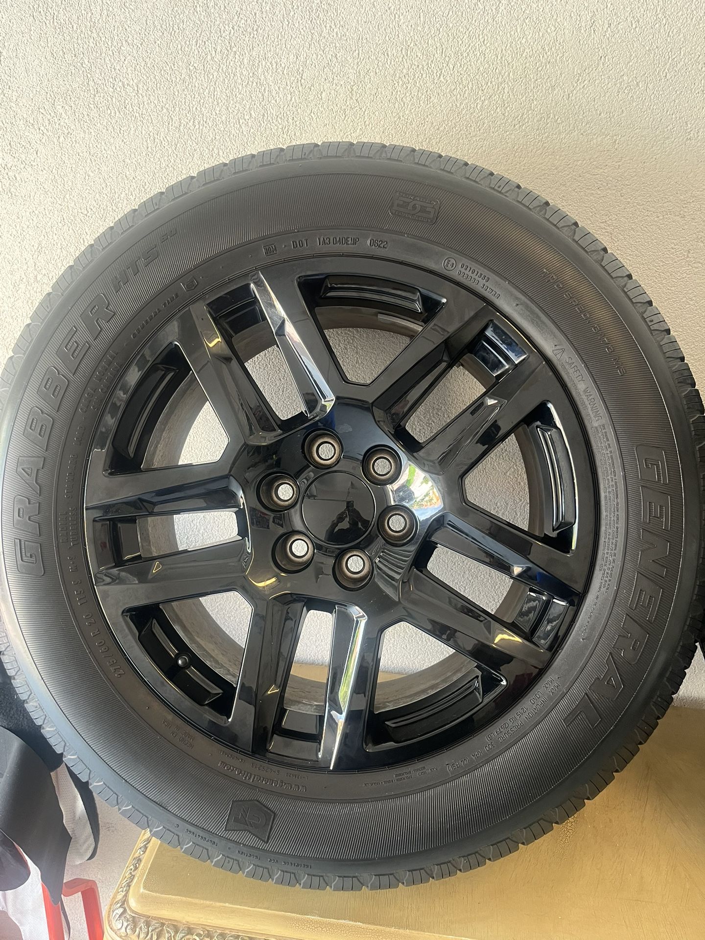 4 Factory Rims And Tires. From Chevy Silverado 2022