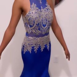 Royal blue prom dress 