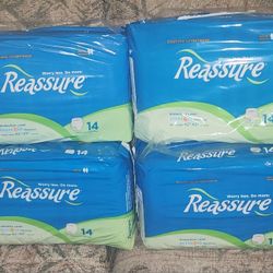 4 Packages REASSURSE DAYTIME UNDERWEAR