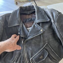 Leather Motorcycle Jacket First Guiar