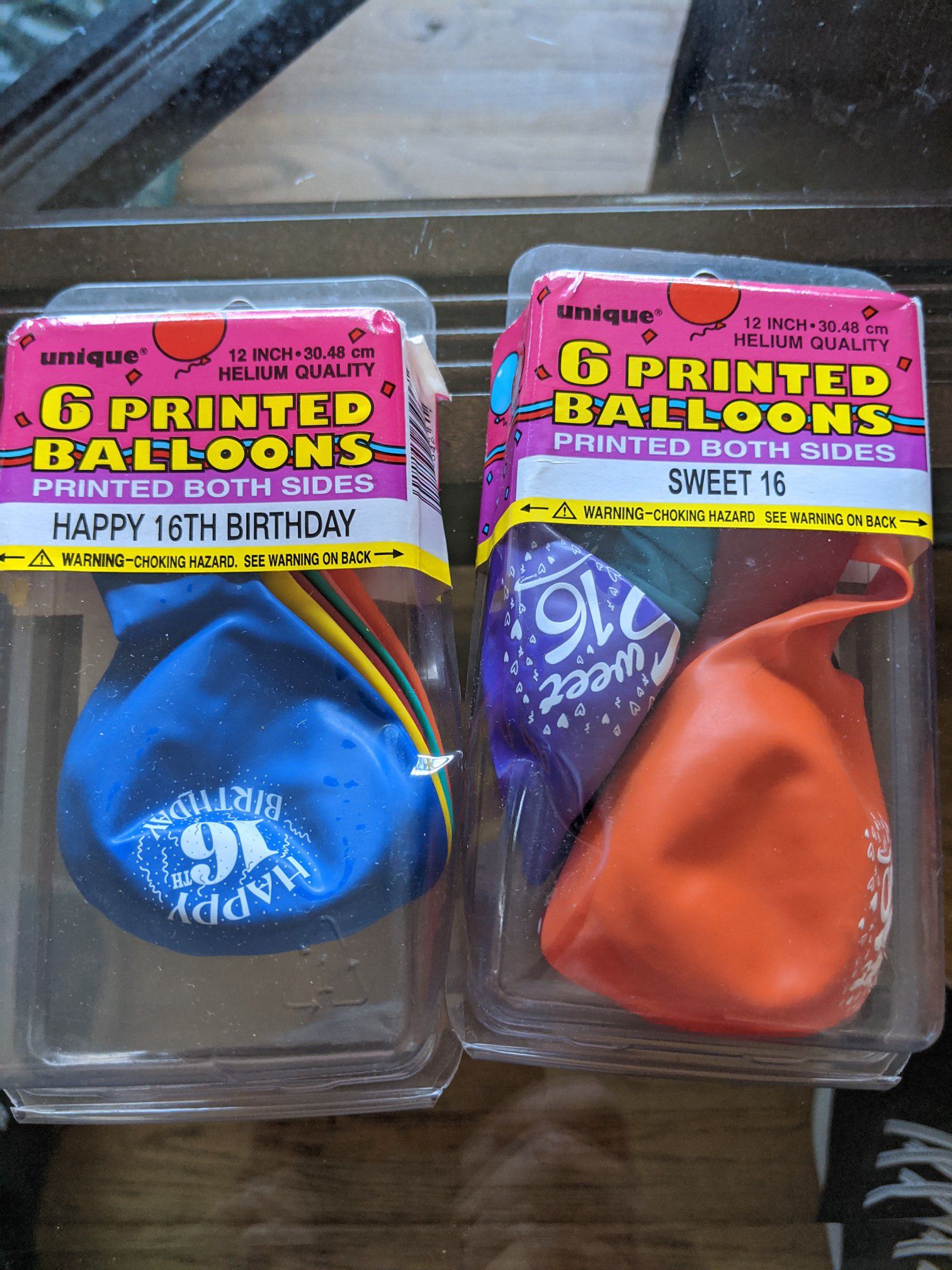 Party balloons $1.00 ea pack MOVING